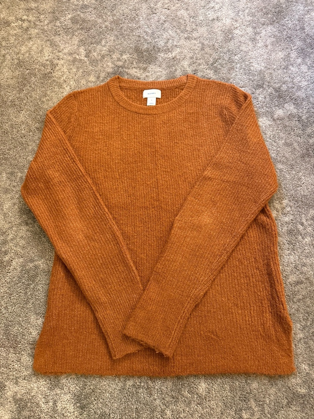 Old Navy Men's Crewneck Sweater in Burnt Orange